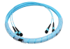 Cable BKT 24F (2x12F) MPO female - MPO female OM3, type A, standard loss, 1m, LSOH, cable round 9 mm
