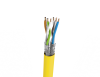Cable S/FTP LSHF cat.7A wire mellon-yellow UC1200HS 23 Draka (1000m)