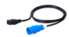 BKT power Cable - socket IEC 320 C19 16A, plug IEC 60309 16A, 3 x 1,5 mm2 black 3m