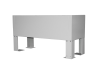 BKT underground plinth for 19" BKT outdoor cabinet MFG type 12, 1300/500 (W/D mm) RAL7038
