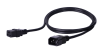 BKT power Cable - socket IEC 320 C19 16A, plug IEC 320 C14 10A, 3 x 1,0 mm2 black 3m