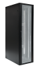 BKT server cabinet 4DC 45U, 800/1200/2120 (W/D/H mm), front and back door identical perforated, RAL 9005 BLACK, (welded frame-capacity 1500 kg)