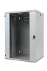 BKT wall hanging cabinet double section "TOP" 21U, 600/600/997 (W/D/H mm), RAL 7035 (welded construction-capacity 50 kg)