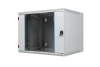 BKT wall hanging cabinet double section "TOP" 15U, 600/500/730 (W/D/H mm), RAL 7035 (welded construction-capacity 50 kg)
