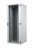 BKT cabinet SRS 18U, 800/800/915 (W/D/H mm) metal/glass door, RAL 7035 (welded frame-capacity 600 kg)