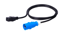 BKT power Cable - socket IEC 320 C19 16A, plug IEC 60309 16A, 3 x 1,5 mm2 black 2m