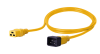 Kabel zasilający BKT - gniazdo IEC 320 C19 16A, wtyk IEC 320 C20 16A, 3 x 1,5 mm2 żółty 1m
