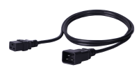 Kabel zasilający BKT - gniazdo IEC 320 C19 16A, wtyk IEC 320 C20 16A, 3 x 1,5 mm2 czarny 2m